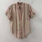 COMMUNITY WOMEN'S BLOUSE/SHIRT beige red XXS