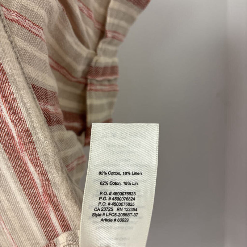 COMMUNITY WOMEN'S BLOUSE/SHIRT beige red XXS