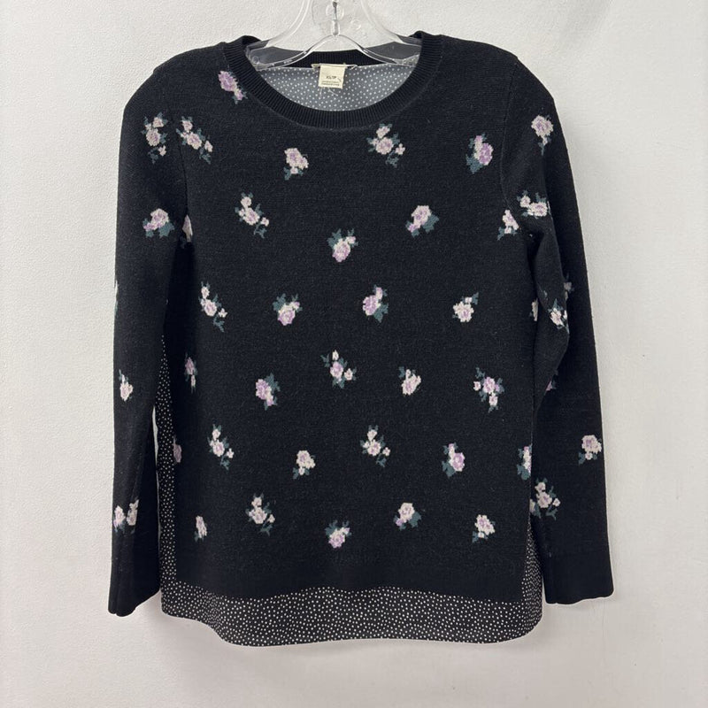 Club Monaco WOMEN'S SWEATER black pink XS