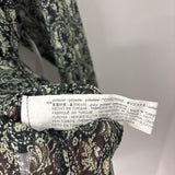 ZARA WOMEN'S BLOUSE/SHIRT black green S