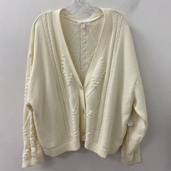 JOE FRESH WOMEN'S PLUS TOP ivory 3X