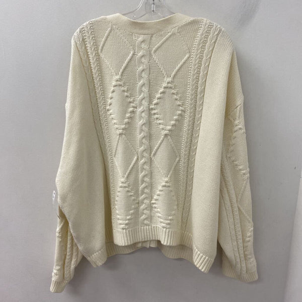 JOE FRESH WOMEN'S PLUS TOP ivory 3X