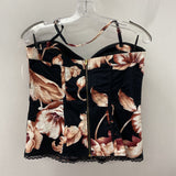 2b bebe WOMEN'S TOP black white pink L