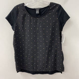 ANN TAYLOR WOMEN'S TOP black beige M