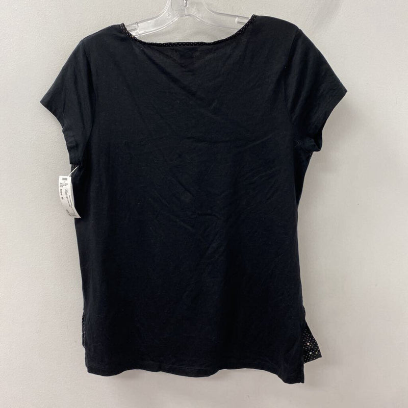 ANN TAYLOR WOMEN'S TOP black beige M
