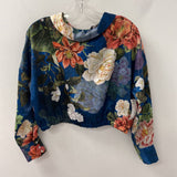 ZARA WOMEN'S BLOUSE/SHIRT blue pink multi S
