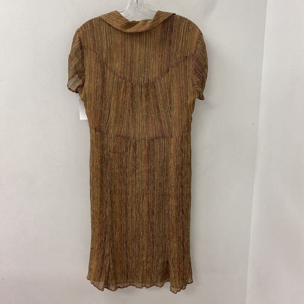 AK ANNE KLEIN WOMEN'S DRESS brown pinki 14