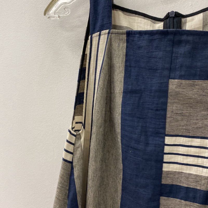 WOMEN'S DRESS beige navy S