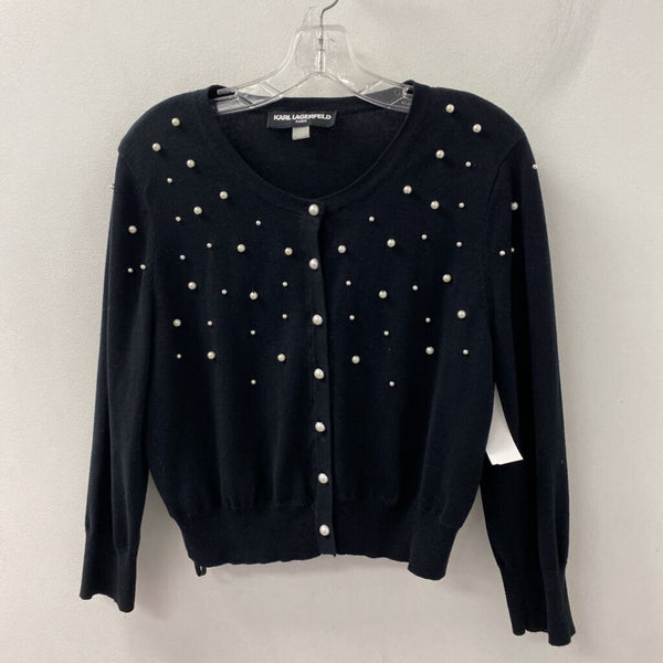 KARL LAGERFELD WOMEN'S CARDIGAN black L