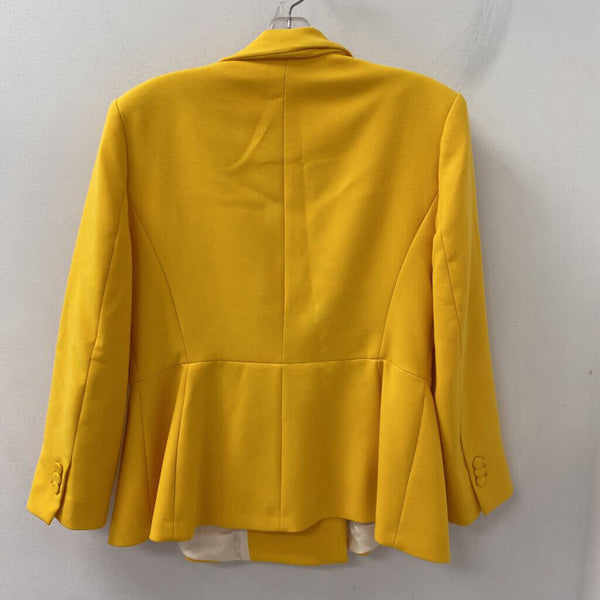 ZARA WOMEN'S BLAZER/JACKET yellow XL