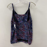ADDITION ELLE WOMEN'S PLUS TOP black multi floral 1X