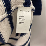 HUDSON NORTH WOMEN'S PLUS TOP navy white stripe 3X
