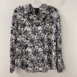 OLSEN WOMEN'S BLOUSE/SHIRT white grey print M/10