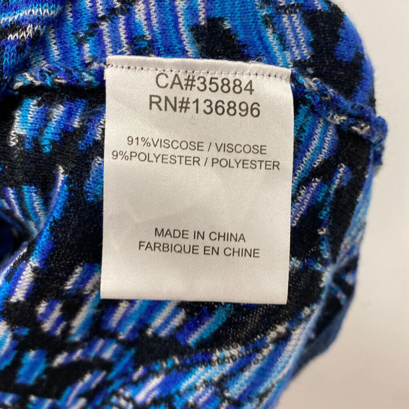 FUNSPORT WOMEN'S SWEATER blue white black marled S