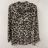 JNY jones new york WOMEN'S BLOUSE/SHIRT leopard print 12P