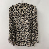 JNY jones new york WOMEN'S BLOUSE/SHIRT leopard print 12P