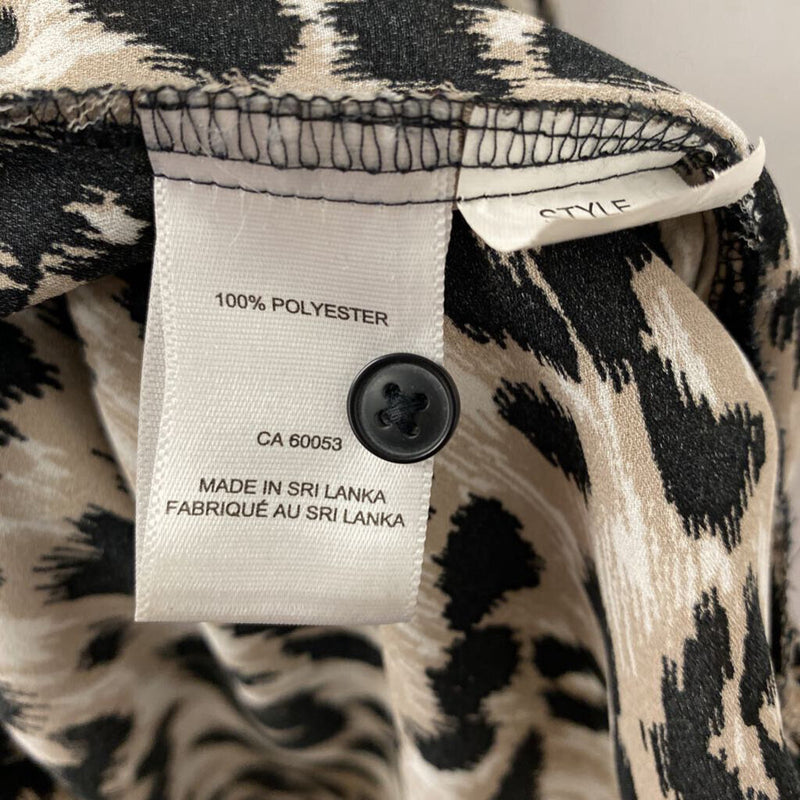 JNY jones new york WOMEN'S BLOUSE/SHIRT leopard print 12P