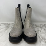 WOMEN'S BOOTS silver glitter 9
