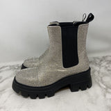 WOMEN'S BOOTS silver glitter 9