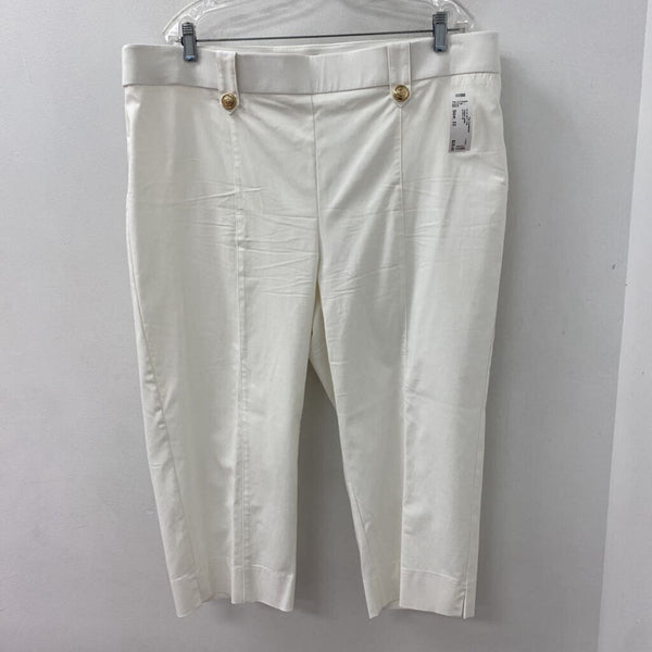 LAURA WOMEN'S PLUS BOTTOM white 22