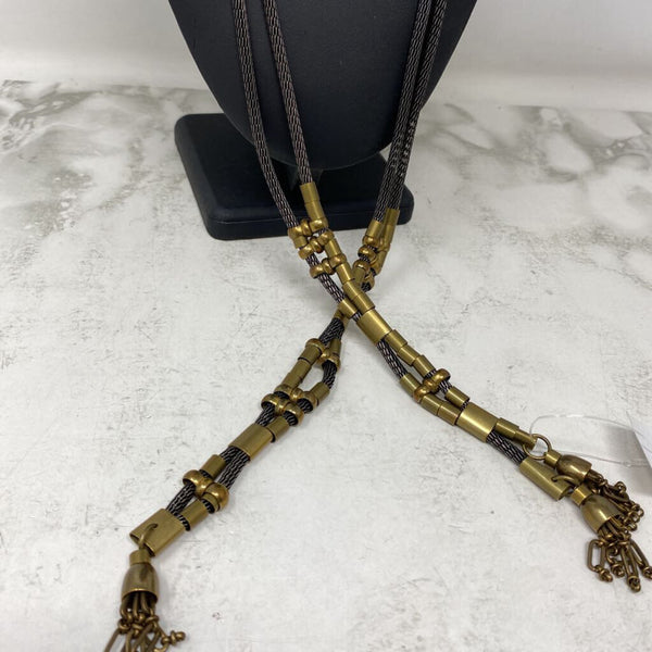 WOMEN'S NECKLACE bronze charcoal