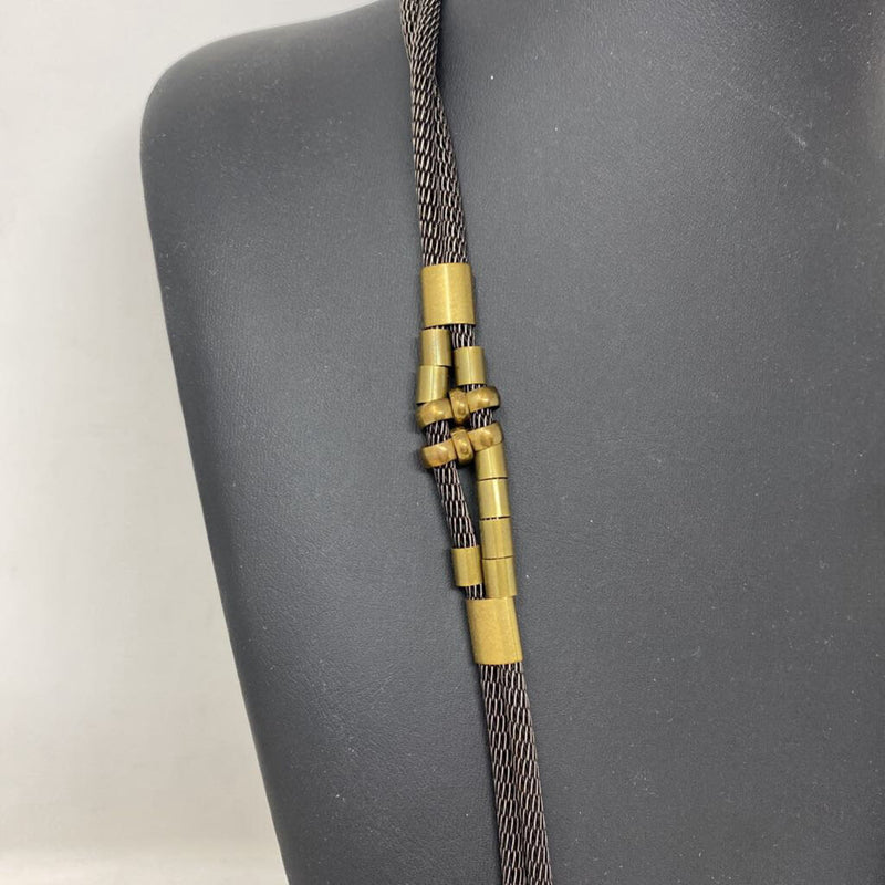 WOMEN'S NECKLACE bronze charcoal