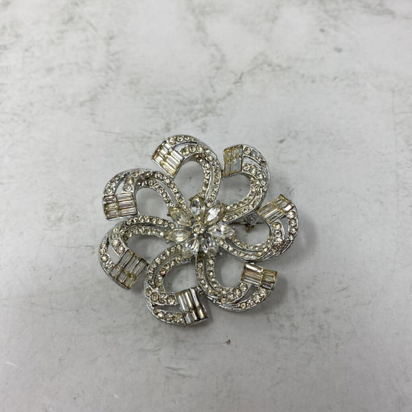 WOMEN'S BROOCH silver clear
