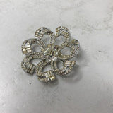 WOMEN'S BROOCH silver clear