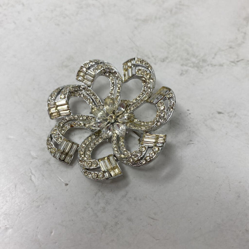 WOMEN'S BROOCH silver clear