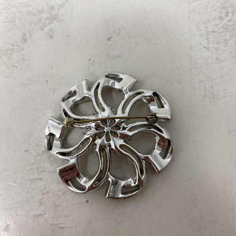 WOMEN'S BROOCH silver clear