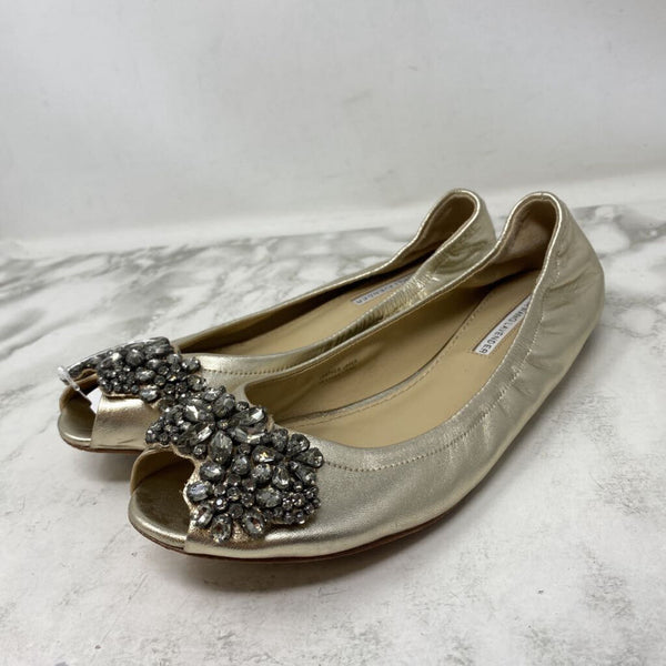 VERA WANG WOMEN'S FLATS gold 9