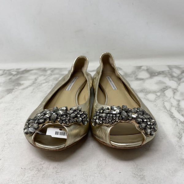 VERA WANG WOMEN'S FLATS gold 9