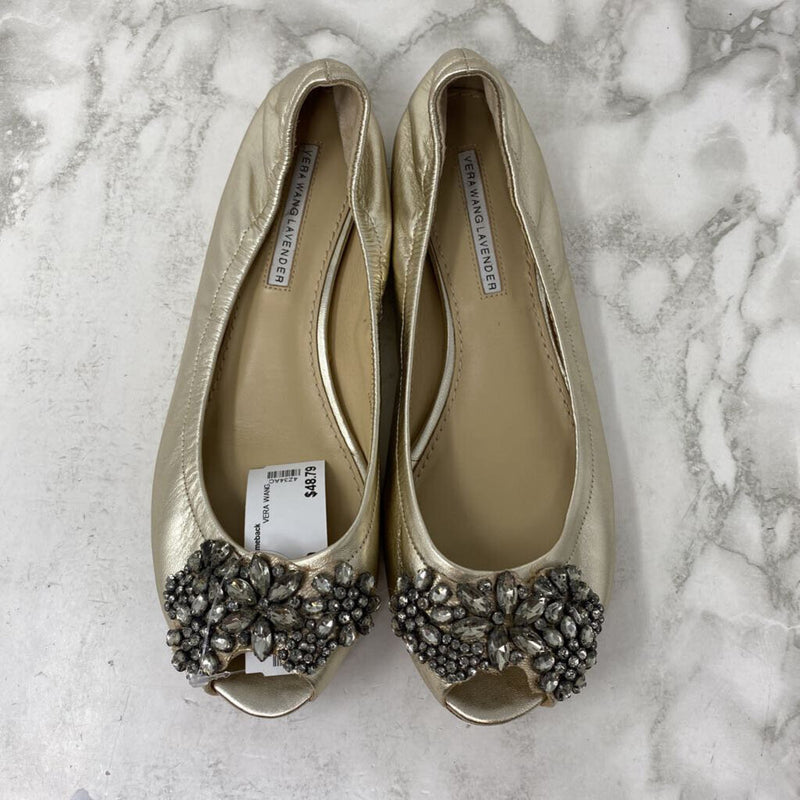VERA WANG WOMEN'S FLATS gold 9
