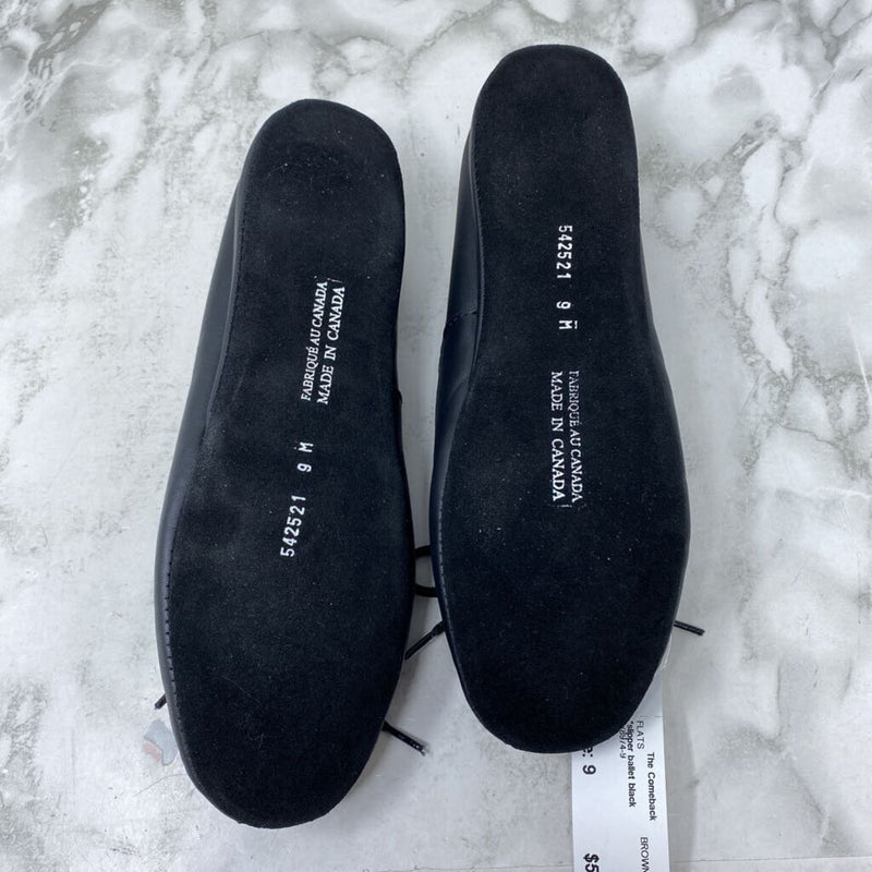 BROWNS WOMEN'S FLATS black 9
