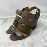 WOMEN'S HEELS taupe green 5