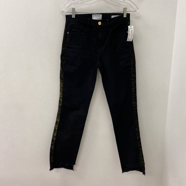 FRAME WOMEN'S JEANS black gold XS/26