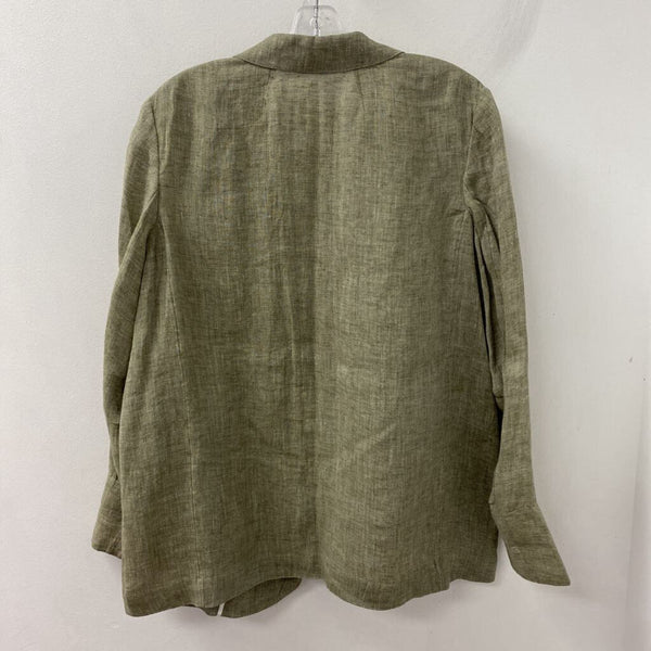 THEORY WOMEN'S BLAZER/JACKET greyish olive 12