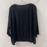 EILEEN FISHER WOMEN'S TOP black M/L