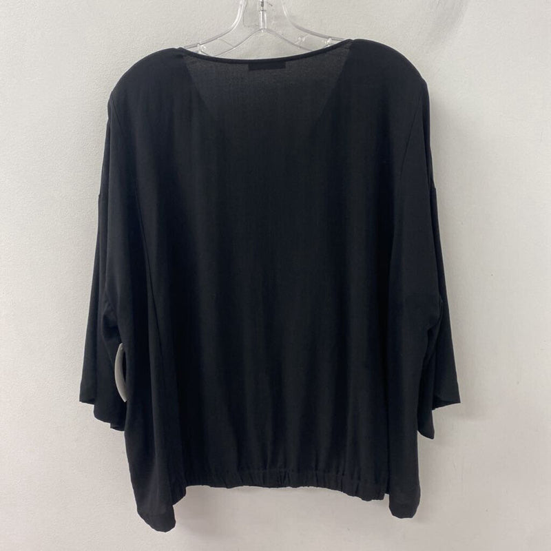 EILEEN FISHER WOMEN'S TOP black M/L