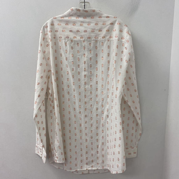 Long Tall Sally WOMEN'S PLUS TOP white pink 18