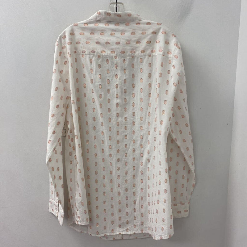 Long Tall Sally WOMEN'S PLUS TOP white pink 18