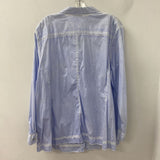 WOMEN'S PLUS TOP blue white PLUS/50