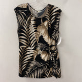 LAURA WOMEN'S PLUS TOP frond print X