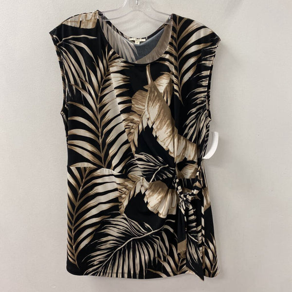 LAURA WOMEN'S PLUS TOP frond print X