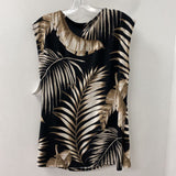 LAURA WOMEN'S PLUS TOP frond print X