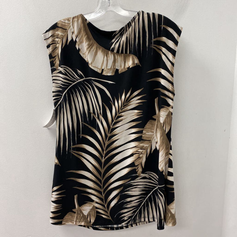 LAURA WOMEN'S PLUS TOP frond print X