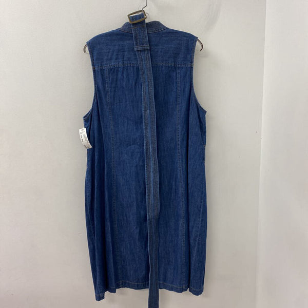 JNY jones new york WOMEN'S PLUS DRESS blue 18W