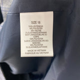 ADDITION ELLE WOMEN'S PLUS TOP navy grey 18