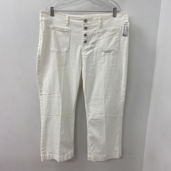 WOMEN'S PLUS BOTTOM white 2XL