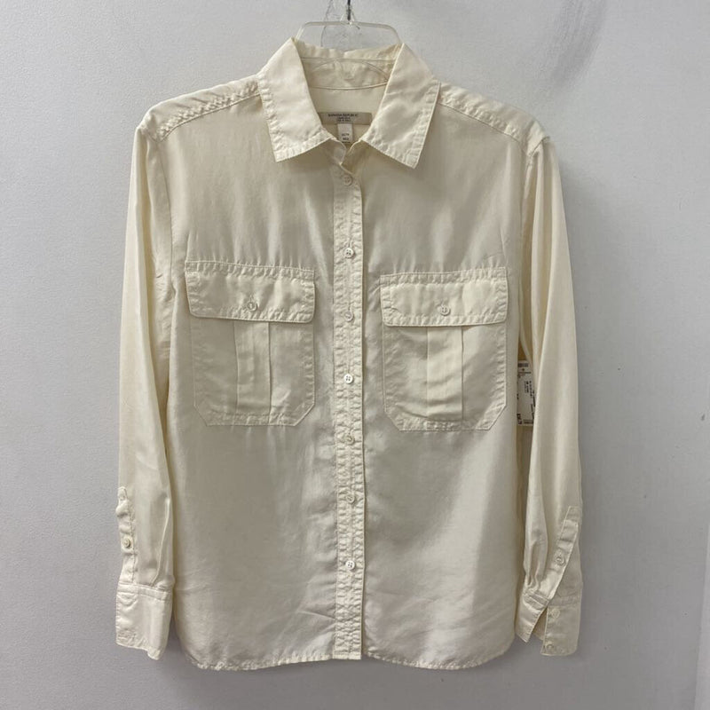 Banana Republic WOMEN'S BLOUSE/SHIRT cream XS